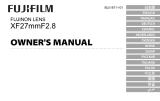 Fujifilm XF27mmF2.8 Benutzerhandbuch