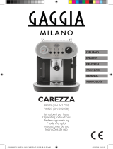 Gaggia Milano Carezza Style Bedienungsanleitung