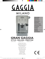Gaggia Milano Gran Gaggia Deluxe Bedienungsanleitung
