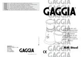 Gaggia Coffee Grinder Mod. MM Steel Benutzerhandbuch