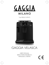 Gaggia RI8260 SUP047G - Velasca Bedienungsanleitung