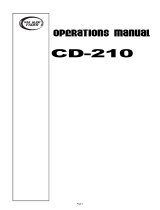 Gemini CD Player CD-210 Benutzerhandbuch