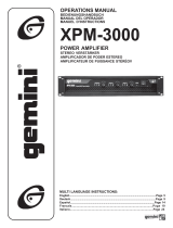 Gemini Stereo Amplifier XPM-3000 Benutzerhandbuch