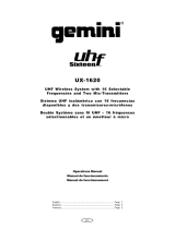 Gemini Industries UX-1620 Benutzerhandbuch