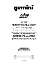 Gemini UX-160 Benutzerhandbuch