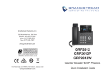 Grandstream GRP2612 (P/W) Quick Installation Guide