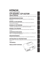 Hitachi CPX275 Benutzerhandbuch