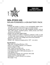 HQ SOL-PC011 Benutzerhandbuch