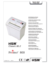 HSM HSM 80.2cc Level 3 Cross Cut Benutzerhandbuch