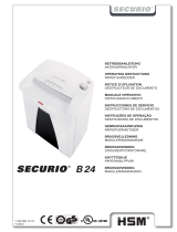 HSM HSM Securio B24C Level 3 Cross Cut Benutzerhandbuch