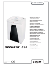 HSM HSM Securio B26c Level 4 Micro Cut Benutzerhandbuch