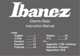 Ibanez Electric Basses 2016 Bedienungsanleitung