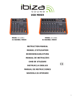 Ibiza Sound MX801 Muziekmixer 8 USB Zwart Bedienungsanleitung