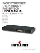 IC Intracom 16-Port Fast Ethernet Rackmount PoE Switch Benutzerhandbuch