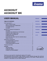 iiyama Computer Monitor AX3835UT Benutzerhandbuch