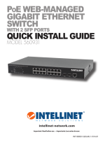 Intellinet 16-Port Gigabit Ethernet PoE  Web-Managed Switch with 2 SFP Ports Installationsanleitung