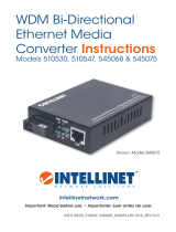 Intellinet Gigabit Ethernet WDM Bi-Directional Single Mode Media Converter Benutzerhandbuch