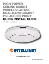 Intellinet High-Power Ceiling Mount Wireless AC1200 Dual-Band Gigabit PoE Access Point Installationsanleitung