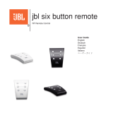 JBL Six Button Remote Benutzerhandbuch
