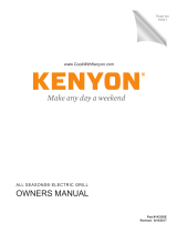 Kenyon Grills B70060 Benutzerhandbuch