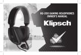 Klipsch KG-200 Audio Wired Gaming Headset Certified Factory Refurbished Benutzerhandbuch