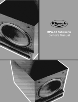 Klipsch Speaker RPW-10 Benutzerhandbuch