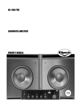Klipsch Speaker KA-1000-THX Benutzerhandbuch