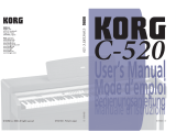 Korg C520 Benutzerhandbuch