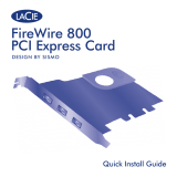 LaCie FIREWIRE 800 PCI EXPRESS CARD Bedienungsanleitung