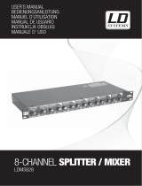 LD Systems MS 828 Rackmount 8-Channel Splitter/Mixer Benutzerhandbuch