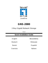 LevelOne GNS-2000 2-Bay Gigabit Network Storage Installationsanleitung