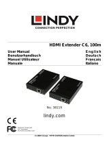 Lindy 100m C6 HDBaseT HDMI & IR Extender Benutzerhandbuch