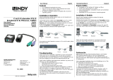 Lindy 100m CAT5e/6 PS/2 Keyboard & Mouse Extender Benutzerhandbuch