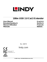 Lindy 100m USB 2.0 Cat.5 Extender Benutzerhandbuch