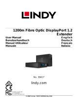 Lindy 025.38417 1200m Fibre Optic DisplayPort 1.2 Extender Benutzerhandbuch