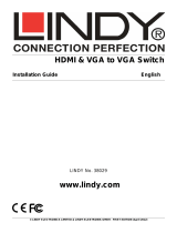 Lindy 2 Port HDMI & VGA to VGA   Audio Switch Benutzerhandbuch