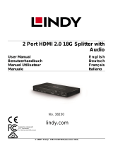 Lindy 2 Port HDMI 18G Splitter Benutzerhandbuch