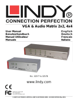 Lindy 4 Port VGA & Audio Matrix Benutzerhandbuch