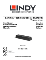 Lindy 3.5mm & TosLink (Optical) Bluetooth Transceiver Benutzerhandbuch