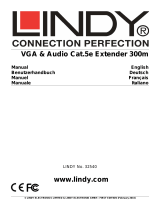 Lindy 300m Cat.5e VGA & Audio Extender Benutzerhandbuch