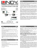 Lindy 300m CAT5 KVM Extender Combo, USB & VGA Benutzerhandbuch