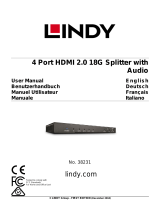 Lindy 4 Port HDMI 18G Splitter Benutzerhandbuch