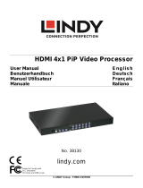 Lindy 4 Port HDMI Processor Switch Benutzerhandbuch