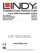 Lindy 4 Port Multi AV to HDMI Presentation Switch Benutzerhandbuch