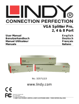 Lindy 4 Port VGA Splitter Pro, 450MHz Benutzerhandbuch