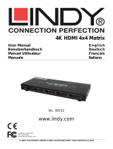 Lindy 4x4 HDMI 10.2G Matrix Switch Benutzerhandbuch