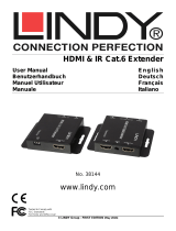Lindy 50m Cat.6 HDMI & IR Extender Benutzerhandbuch