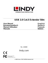 Lindy 50m USB 2.0 Cat.5 Extender Benutzerhandbuch