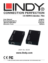 Lindy 70m C6 HDBaseT HDMI & IR Extender Benutzerhandbuch
