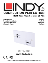 Lindy 70m C6 HDMI Faceplate Receiver Benutzerhandbuch